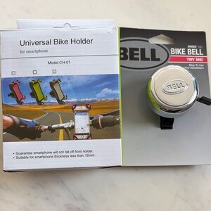 NWT New Universal Bike Holder for Smartphone and Bike Bell